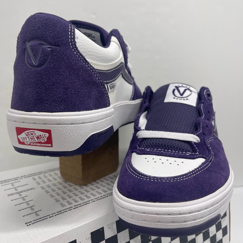 Vans Men's Purple and White Skate Rowan 2
Purple
VN000D3SPRP Sneakers - Picture 8 of 16